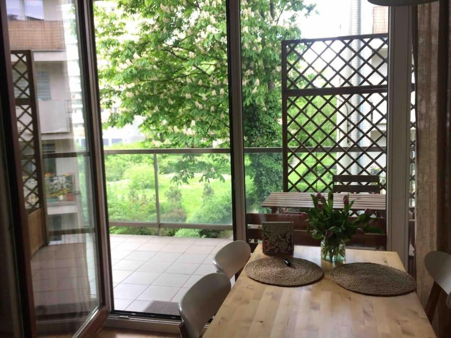 Bright And Cozy Apartment Near Park, With A Huge Terrace. Warsaw Luaran gambar